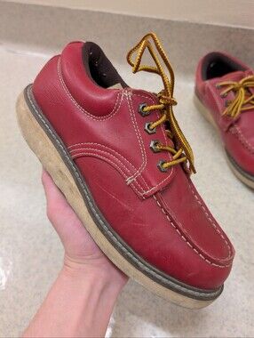 Red Wings moc toe Oxford shoes men's 8